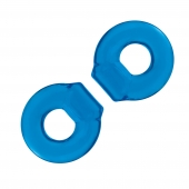 Комплект из двух колец для пениса 2-Pack Ultra-Stretch Stamina Endurance Ring - BlueLine - в Петропавловске-Камчатском купить с доставкой