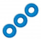 Комплект из трех голубых колец для эрекции 3-Pack Ultra-Stim Stretch Cock Rings - BlueLine - в Петропавловске-Камчатском купить с доставкой