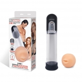 Автоматическая вакуумная помпа-мастурбатор Blowjob Auto Sucker Penis Enlarger Pump - Lux Fetish - в Петропавловске-Камчатском купить с доставкой