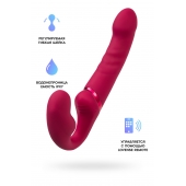 Малиновый безремневой страпон Lapis - 23 см. - Lovense - купить с доставкой в Петропавловске-Камчатском