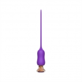 Фиолетовый тонкий стимулятор Nipple Vibrator - 23 см. - I-MOON - купить с доставкой в Петропавловске-Камчатском