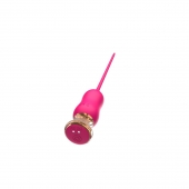 Розовый тонкий стимулятор Nipple Vibrator - 23 см. - I-MOON - купить с доставкой в Петропавловске-Камчатском