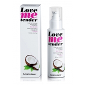 Съедобное согревающее массажное масло Love Me Tender Cocos с ароматом кокоса - 100 мл. - Love to Love - купить с доставкой в Петропавловске-Камчатском