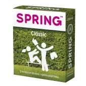 Классические презервативы SPRING CLASSIC - 3 шт. - SPRING - купить с доставкой в Петропавловске-Камчатском
