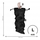 Черный мешочек для хранения игрушек Treasure Bag L - Satisfyer - купить с доставкой в Петропавловске-Камчатском