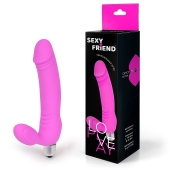 Розовый безремневой страпон Sexy Friend - 1137 - купить с доставкой в Петропавловске-Камчатском