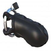 Черный замок верности Extreme Silicone Cock Blocker - Pipedream - купить с доставкой в Петропавловске-Камчатском