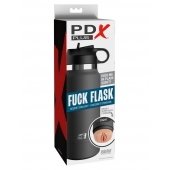Серый мастурбатор в виде бутылки F*ck Flask - Pipedream - в Петропавловске-Камчатском купить с доставкой