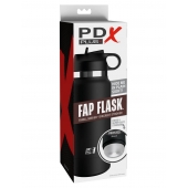 Черный мастурбатор в виде бутылки Fap Flask - Pipedream - в Петропавловске-Камчатском купить с доставкой