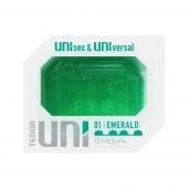 Зеленый мастурбатор-стимулятор Tenga Uni Emerald - Tenga - в Петропавловске-Камчатском купить с доставкой