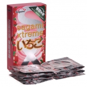 Презервативы Sagami Xtreme Strawberry c ароматом клубники - 10 шт. - Sagami - купить с доставкой в Петропавловске-Камчатском