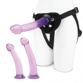 Тренировочный набор с тремя насадками Pegging Training Set - Lux Fetish - купить с доставкой в Петропавловске-Камчатском