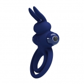 Синее эрекционное кольцо с вибростимуляцией клитора Powerful Ring - Baile - в Петропавловске-Камчатском купить с доставкой