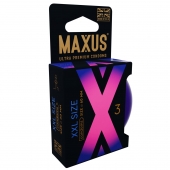Презервативы Maxus XXL увеличенного размера - 3 шт. - Maxus - купить с доставкой в Петропавловске-Камчатском