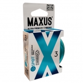 Презервативы Maxus G spot с двойной спиралью - 3 шт. - Maxus - купить с доставкой в Петропавловске-Камчатском