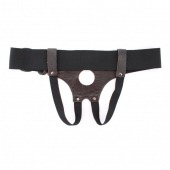 Трусики для страпона коричневого цвета - БДСМ Арсенал - купить с доставкой в Петропавловске-Камчатском
