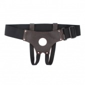 Трусики для страпона коричневого цвета - БДСМ Арсенал - купить с доставкой в Петропавловске-Камчатском
