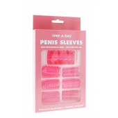 Набор из 7 розовых насадок на пенис ONE-A-DAY PENIS SLEEVES PINK - Seven Creations - в Петропавловске-Камчатском купить с доставкой