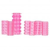 Набор из 7 розовых насадок на пенис ONE-A-DAY PENIS SLEEVES PINK - Seven Creations - в Петропавловске-Камчатском купить с доставкой