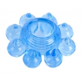 Голубая гелевая насадка-цветок - Toyfa Basic - в Петропавловске-Камчатском купить с доставкой