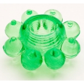 Зеленое эрекционное кольцо-цветок - Toyfa Basic - в Петропавловске-Камчатском купить с доставкой
