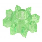 Зеленое эрекционное кольцо-звезда - Toyfa Basic - в Петропавловске-Камчатском купить с доставкой