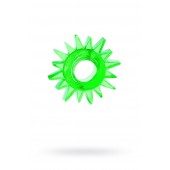 Зеленое эрекционное кольцо-солнце - Toyfa Basic - в Петропавловске-Камчатском купить с доставкой