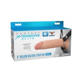 Полый страпон на ремнях 6’’ Hollow Silicone Strap-on - Pipedream - купить с доставкой в Петропавловске-Камчатском