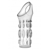 Прозрачная насадка на пенис Stretchy Studded Penis Sleeve Ring - Blush Novelties - в Петропавловске-Камчатском купить с доставкой