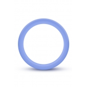 Голубое люминесцентное кольцо Silicone Glo Cock Ring - Blush Novelties - в Петропавловске-Камчатском купить с доставкой