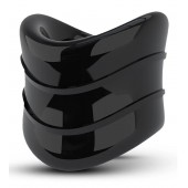 Черное эрекционное кольцо на мошонку Beef Ball Stretcher Snug X Long - Blush Novelties - в Петропавловске-Камчатском купить с доставкой