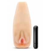 Мастурбатор-вагина с вибрацией Soft   Wet Natasha Realistic Beige Masturbator - Blush Novelties - в Петропавловске-Камчатском купить с доставкой