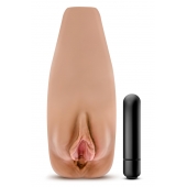 Маструбатор-вагина с вибрацией Soft   Wet Renata Realistic Tan Masturbator - Blush Novelties - в Петропавловске-Камчатском купить с доставкой