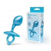 Голубая анальная пробка для массажа простаты Bulb Silicone Prostate Plug - 10,7 см. - b-Vibe - в Петропавловске-Камчатском купить с доставкой