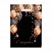 Пакет с вырубной ручкой и принтом в виде шариков (30х40 см) - Сима-Ленд - купить с доставкой в Петропавловске-Камчатском