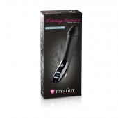 Вибратор с электростимуляцией Tickling Truman Black Edition - 27 см. - MyStim - купить с доставкой в Петропавловске-Камчатском