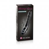 Вибратор с электростимуляцией Sizzling Simon Black Edition - 27 см. - MyStim - купить с доставкой в Петропавловске-Камчатском