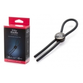 Тёмно-серое эрекционное кольцо с зажимом Again and Again Adjustable Cock Ring - Fifty Shades of Grey - в Петропавловске-Камчатском купить с доставкой