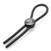 Тёмно-серое эрекционное кольцо с зажимом Again and Again Adjustable Cock Ring - Fifty Shades of Grey - в Петропавловске-Камчатском купить с доставкой