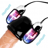 Черная стимулирующая насадка для головки полового члена Multi Speed Vibrating Penis Head Teaser - XR Brands - в Петропавловске-Камчатском купить с доставкой