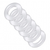 Комплект из 6 прозрачных эрекционных колец Ring Master Custom Ball Stretcher Kit - XR Brands - в Петропавловске-Камчатском купить с доставкой