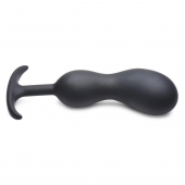 Черный массажер простаты с утяжелителями Premium Silicone Weighted Prostate Plug XL - 20,8 см. - XR Brands - в Петропавловске-Камчатском купить с доставкой