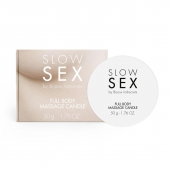 Массажная свеча для всего тела Slow Sex - 50 гр. - Bijoux Indiscrets - купить с доставкой в Петропавловске-Камчатском