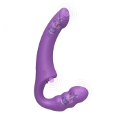 Фиолетовый безремневой страпон Straples Strap-On Dildo - Erokay - купить с доставкой в Петропавловске-Камчатском