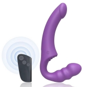 Фиолетовый безремневой страпон Straples Strap-On Dildo - Erokay - купить с доставкой в Петропавловске-Камчатском