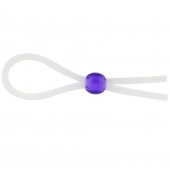 Прозрачное лассо с фиолетовой бусиной SILICONE COCK RING WITH BEAD LAVENDER - NMC - в Петропавловске-Камчатском купить с доставкой