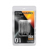 Прозрачная насадка с шипами STAY HARD COCK SLEEVE 01 CLEAR - Blush Novelties - в Петропавловске-Камчатском купить с доставкой