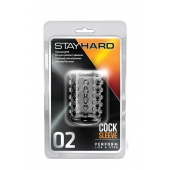 Прозрачная насадка на пенис с шишечками STAY HARD COCK SLEEVE 02 CLEAR - Blush Novelties - в Петропавловске-Камчатском купить с доставкой