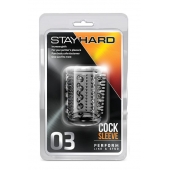 Прозрачная насадка с шипами и шишечками STAY HARD COCK SLEEVE 03 CLEAR - Blush Novelties - в Петропавловске-Камчатском купить с доставкой