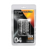 Прозрачная насадка с бороздками STAY HARD COCK SLEEVE 04 CLEAR - Blush Novelties - в Петропавловске-Камчатском купить с доставкой